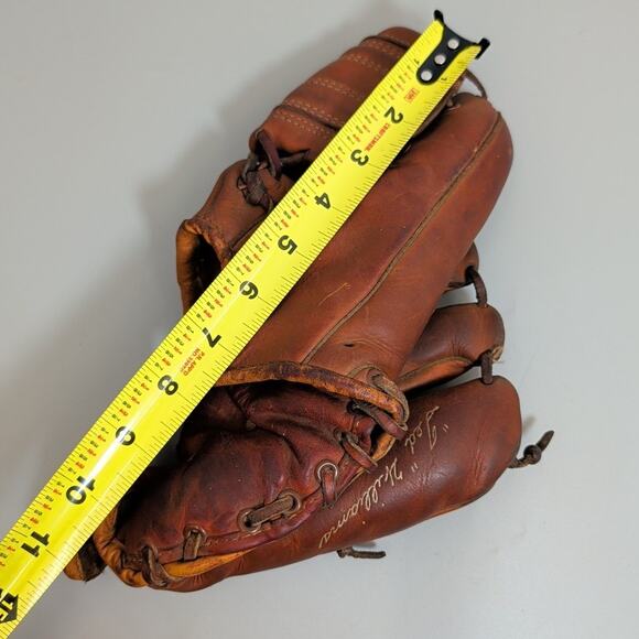 Vintage Flexotan Deep Cuf Pocket Baseball Glove Ted Williams Model TW - Picture 9 of 9